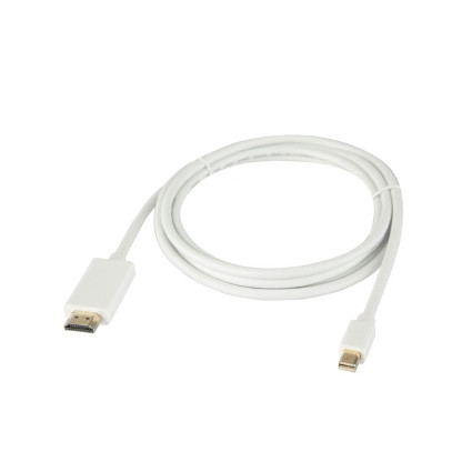 Mini DisplayPort (M) - HDMI (M)  (aktiv mod) 1.8m beli E-GREEN - 1