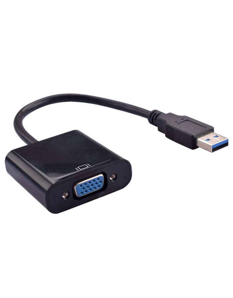 Adapter USB 3.0 (M) - VGA (F) crni E-GREEN - 1