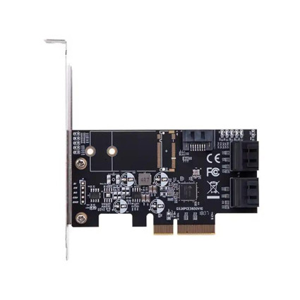 Kartica PCI-e 5 x Sata kontroler Sata III JMB585 E-Green  - 1