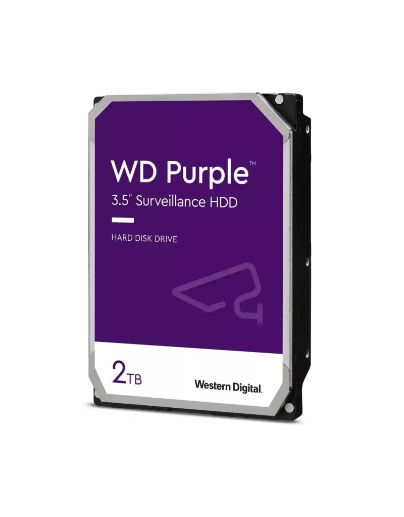Hard disk 2TB SATA3 Western Digital Caviar 64MB WD23PURZ Purple  - 1