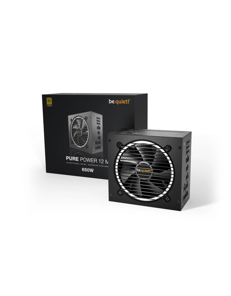 Napajanje Be Quiet Pure Power 12M 650W Gold  BN342 Modularno ATX3-0  - 1