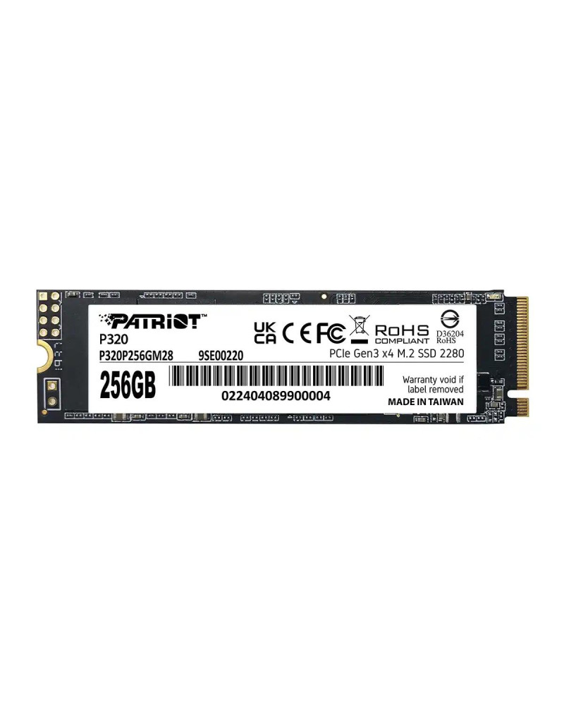 SSD M-2 NVMe 256GB Patriot P320 2200MBs/1200MBs P320P256GM28  - 1