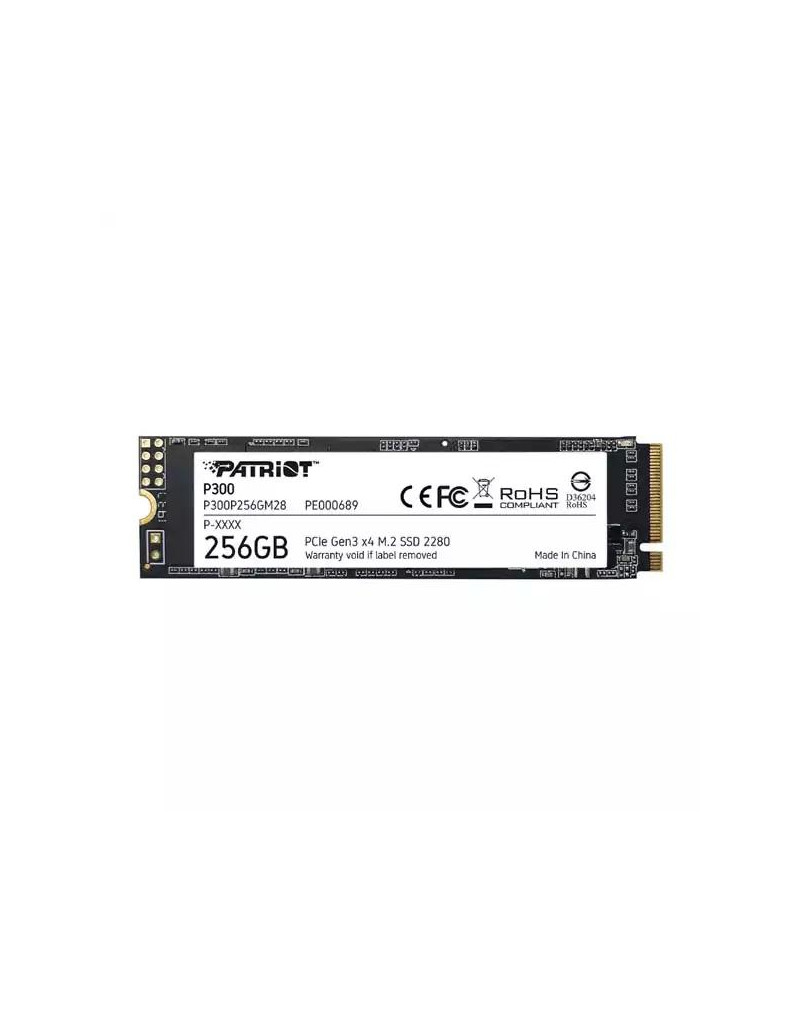 SSD M-2 NVMe 256GB Patriot P300 1700MBs/1100MBs P300P256GM28  - 1