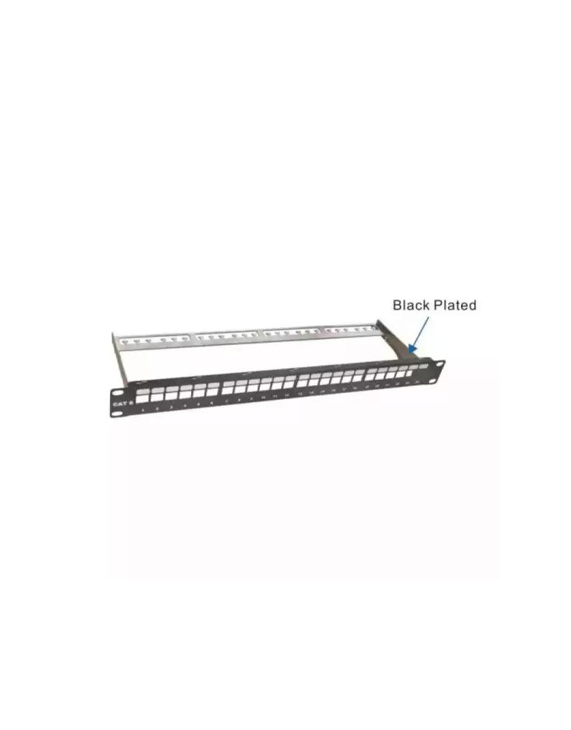 Patch panel 19/1U sa 24 slotova ,bez modula Mirsan MR-19P24P1U-01  - 1