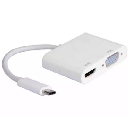 Adapter USB 3-1 Tip C - HDMI+VGA m/f  - 1