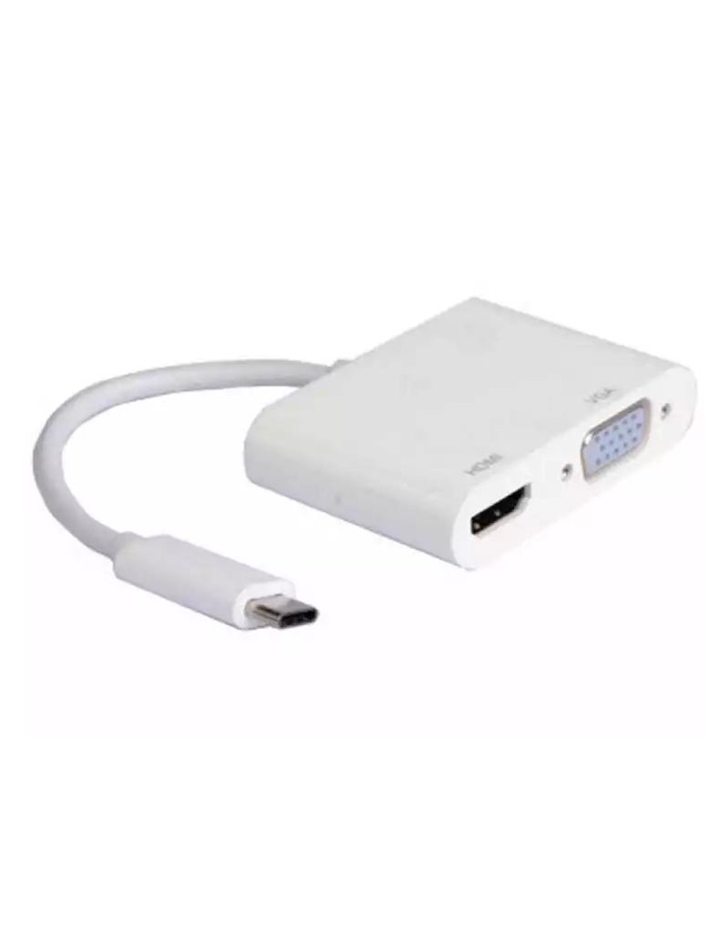 Adapter USB 3-1 Tip C - HDMI+VGA m/f  - 1