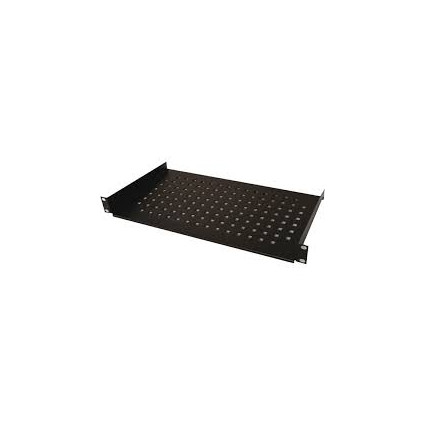 Polica fiksna 600mm rack kačenje na 4 tačke Mirsan 19/1U crna MR-SBR60-01  - 1