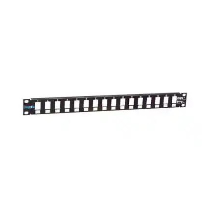 Patch panel 19/1U sa 16 slotova ,bez modula RAL9005 Mirsan MR-19P16P1U-01  - 1