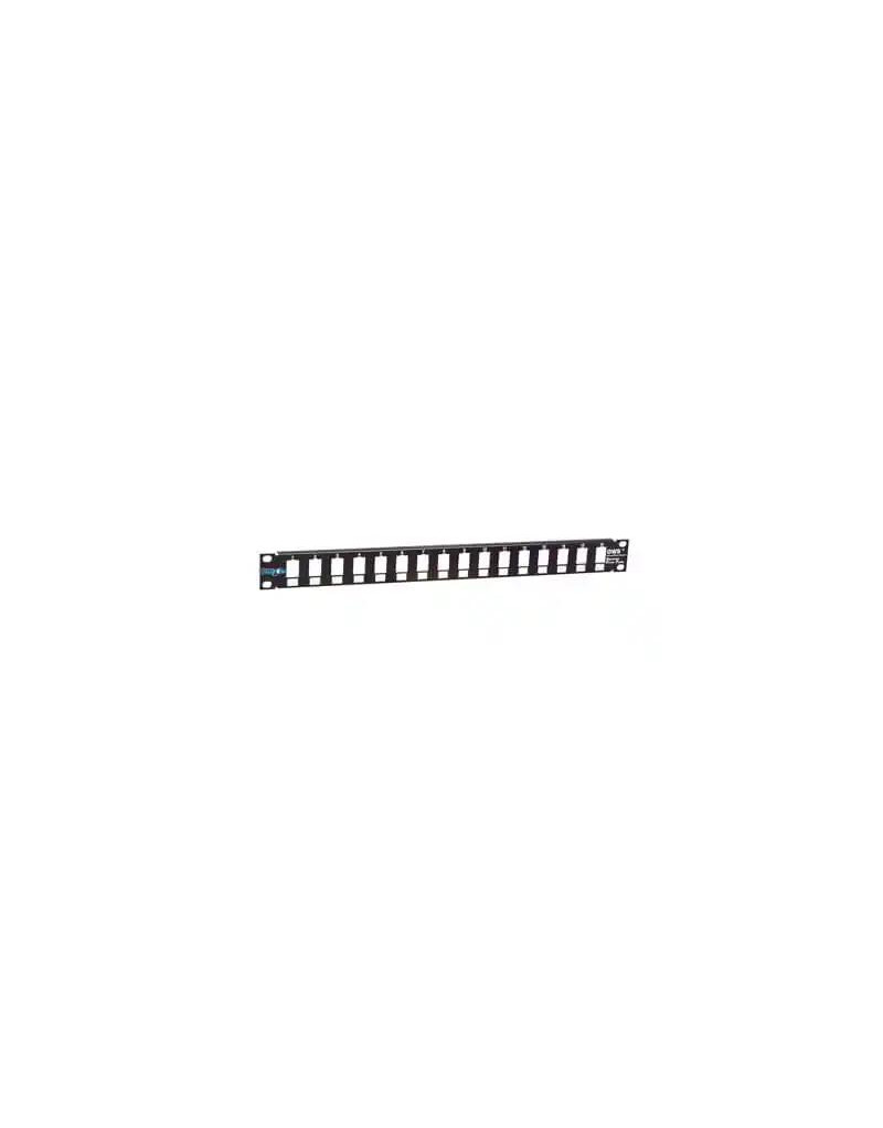 Patch panel 19/1U sa 16 slotova ,bez modula RAL9005 Mirsan MR-19P16P1U-01  - 1