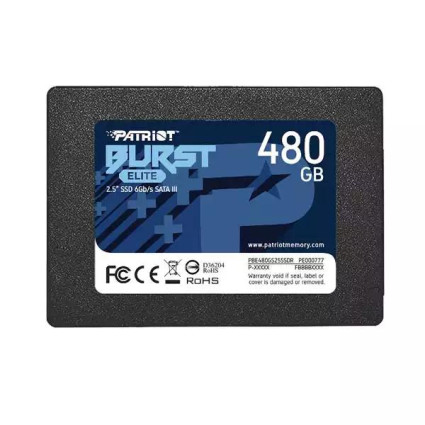 SSD 2-5 SATA3 6Gb/s 480GB Patriot Burst Elite 450MBs/320MBs PBE480GS25SSDR  - 1