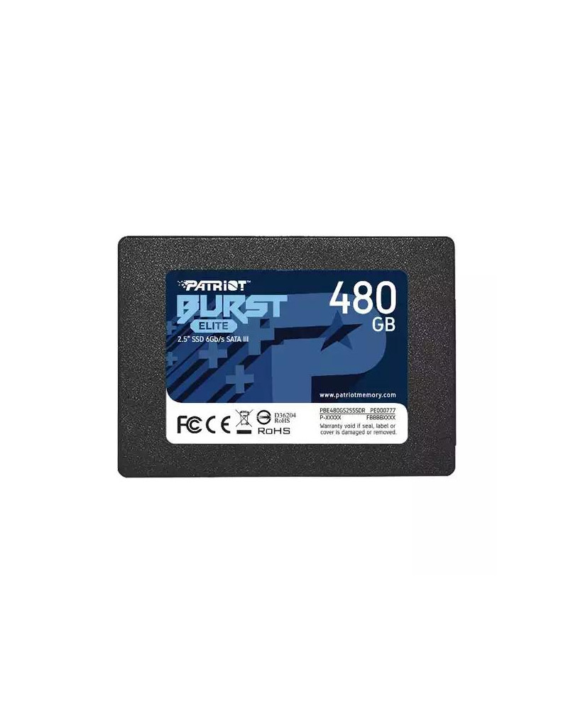 SSD 2-5 SATA3 6Gb/s 480GB Patriot Burst Elite 450MBs/320MBs PBE480GS25SSDR  - 1