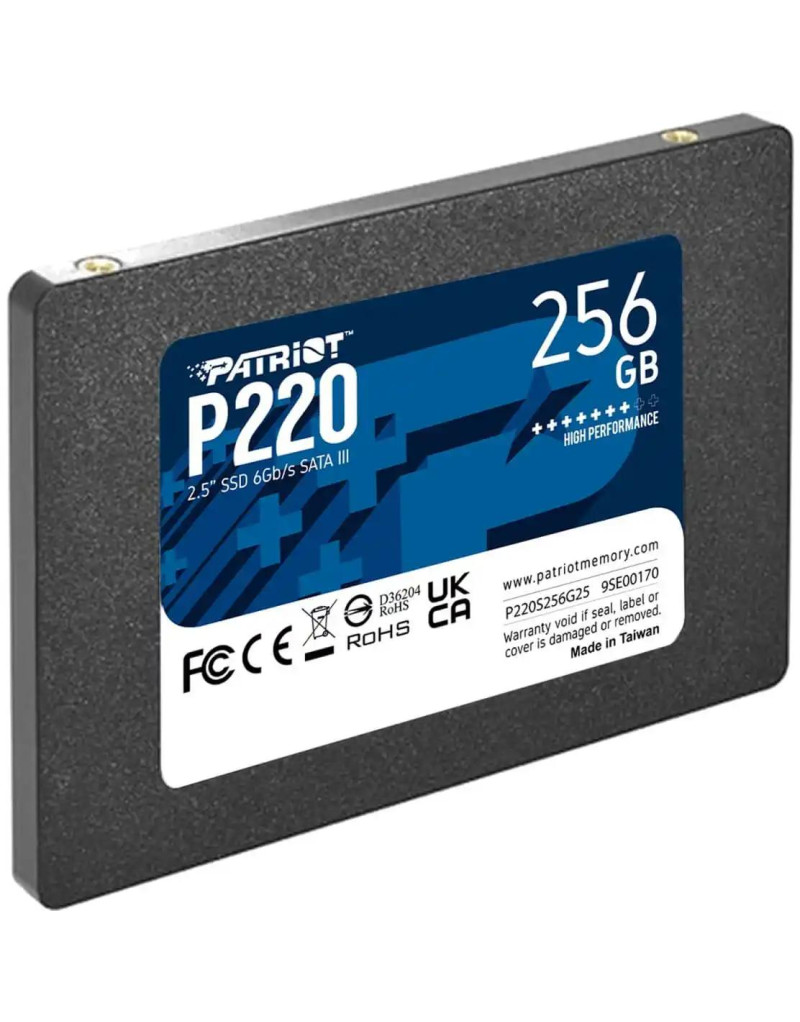 SSD 2-5 SATA3 256GB Patriot P220 550MBs/490MBs P220S256G25  - 1