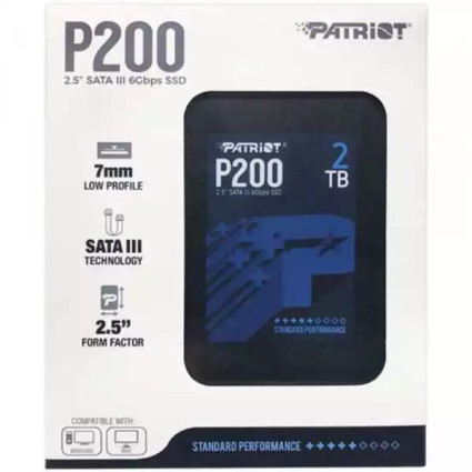 SSD 2-5 SATA3 2TB Patriot P210 520MBS/430MBS P210S2TB25  - 1