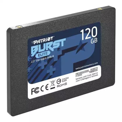 SSD 2-5 SATA3 6Gb/s 120GB Patriot Burst Elite 450MBs/320MBs PBE120GS25SSDR  - 1