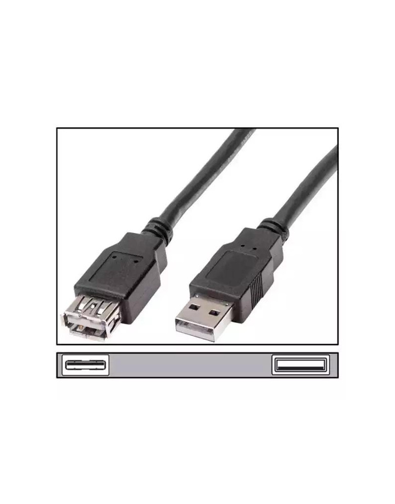 Kabl USB A-M/A-F 1-8m produžni Linkom  - 1