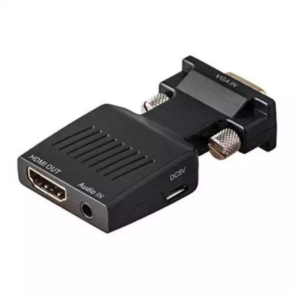 Adapter-konvertor VGA/M IN na HDMI/F OUT  + 3-5mm Linkom NEW  - 1