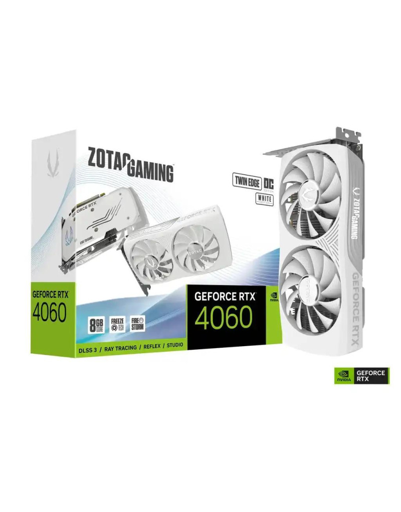  Grafička karta Zotac GAMING GeForce RTX 4060 Twin Edge OC White Edition 8GB---  - 1