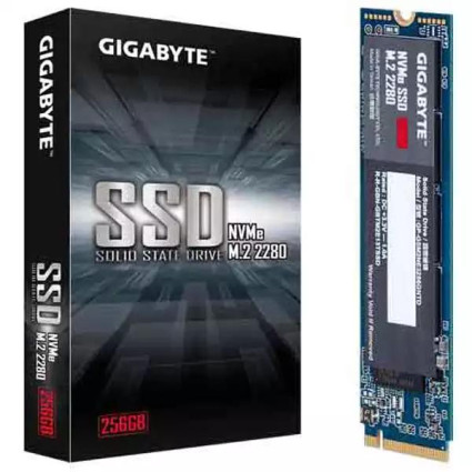 SSD M-2 NVMe 256GB Gigabyte GP-GSM2NE3256GNTD 1700MBs/1100MBs  - 1