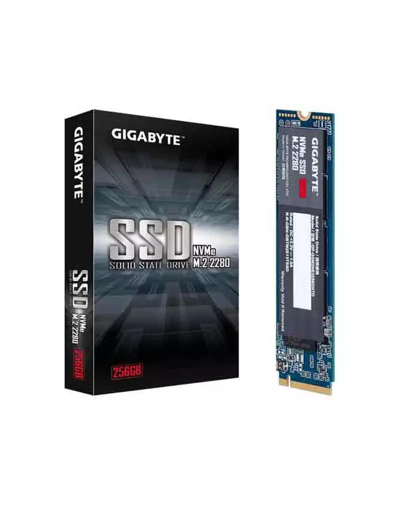 SSD M-2 NVMe 256GB Gigabyte GP-GSM2NE3256GNTD 1700MBs/1100MBs  - 1