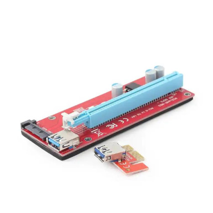 PCI-E riser kartica 1x16 USB 3-0/SATA Gembird RC-PCIEX-05  - 1