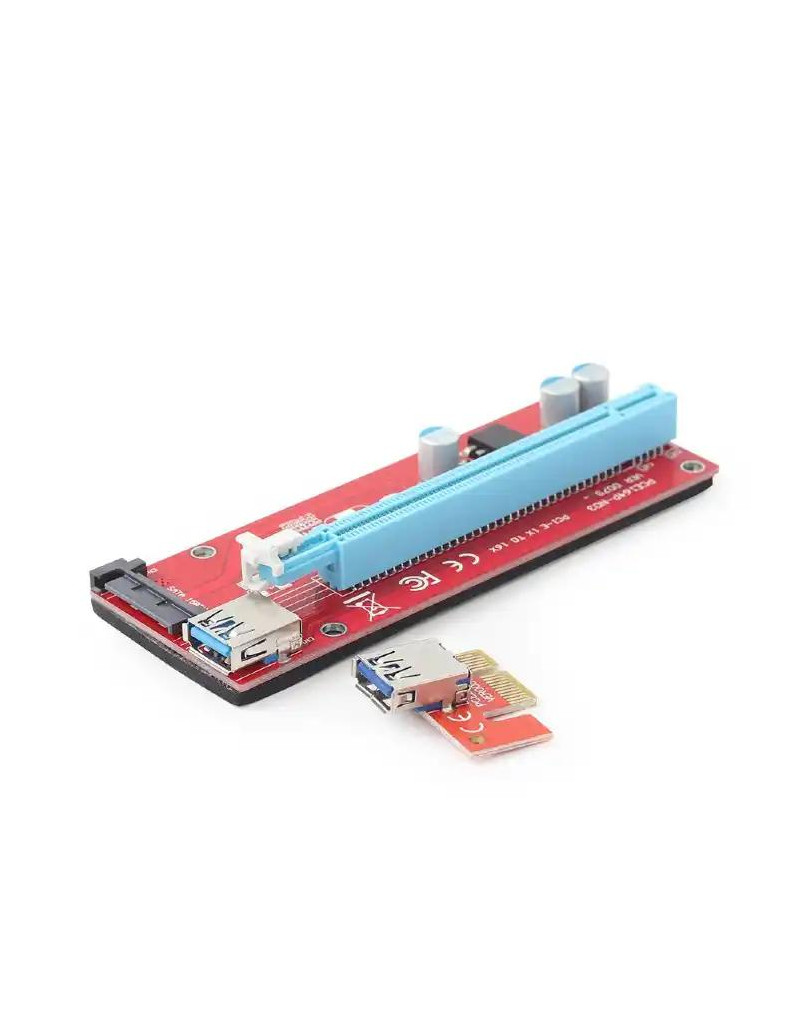 PCI-E riser kartica 1x16 USB 3-0/SATA Gembird RC-PCIEX-05  - 1