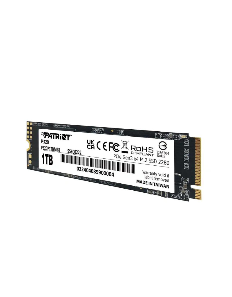 SSD M-2 NVMe 1TB Patriot P320 3000MBs/2200MBs P320P1TBM28  - 1