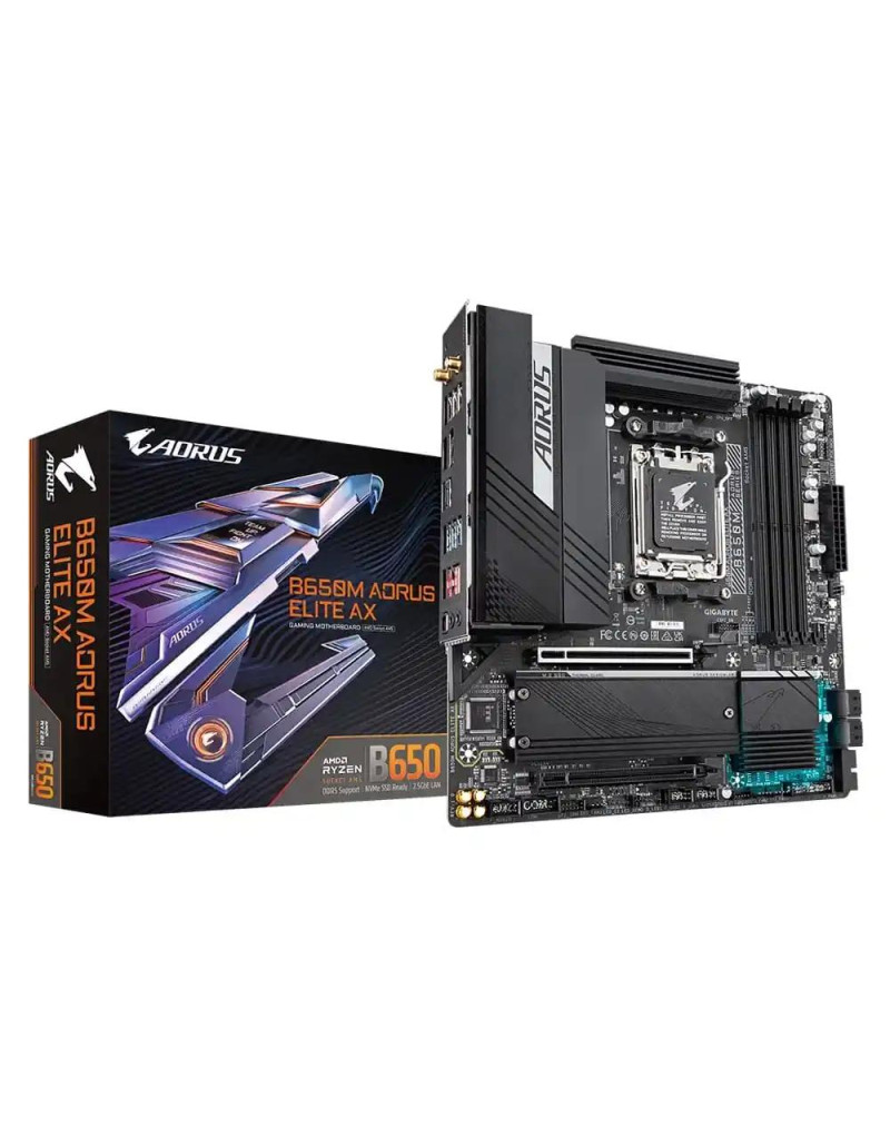 Matična ploča AM5 Gigabyte B650M AORUS ELITE AX DP/M-2/DDR5  - 1