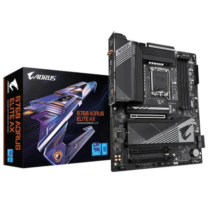 Matična ploča 1700 Gigabyte B760 AORUS ELITE AX  DDR5 HDMI/DP/M-2  - 1