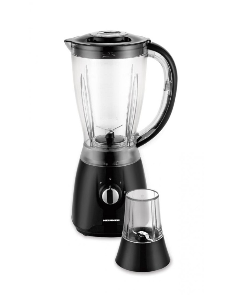 Blender HEINNER HBL-500R 1,5l/500W/plastična čaša/crni  - 1