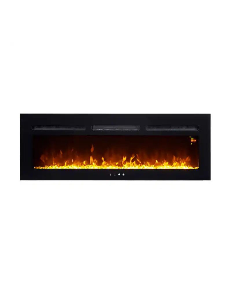 Elektricni ugradni kamin Prosto 60inch/kristal/touch/9 boja/2u1  - 1