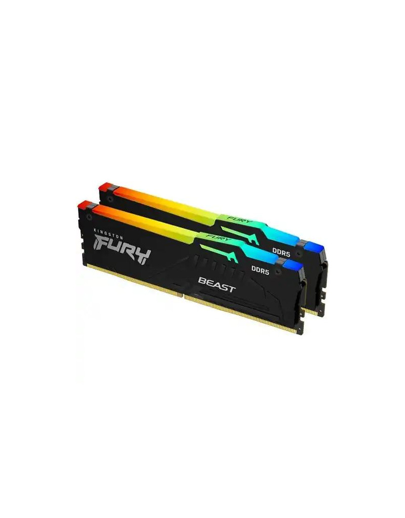 Memorija DDR5 32GB -2x16- 6000MHz Kingston Fury Beast RGB KF560C30BBAK2-32  - 1