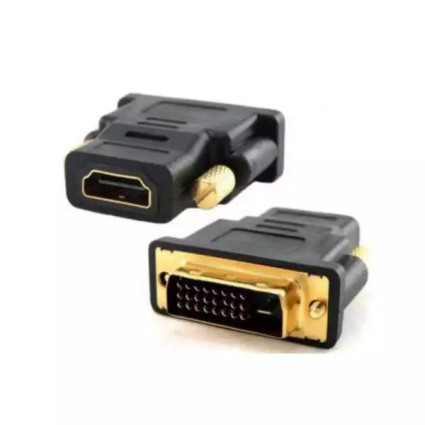 Adapter Linkom DVI -24+1- na HDMI -m/ž- crni  - 1