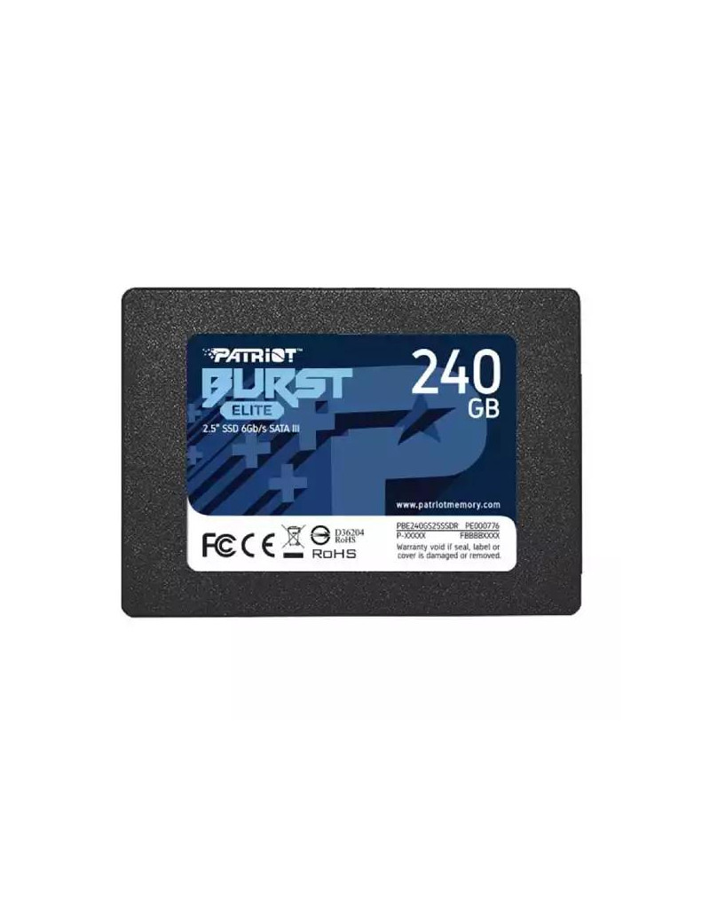 SSD 2-5 SATA3 6Gb/s 240GB Patriot Burst Elite 450MBs/320MBs PBE240GS25SSDR  - 1