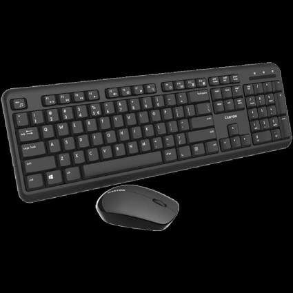 Tastatura+miš Wireless CANYON SET-W20 UK/US Black CNS-HSETW02  - 1