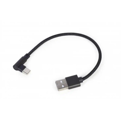 Kabl USB A-Tip C pod uglom Gembird CC-USB2-AMCML-0-2M 0-2m  - 1