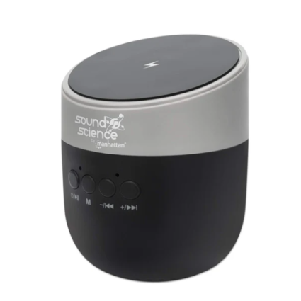 Bluetooth zvučnik sa postoljem za punjenje Manhattan 165051, black  - 1