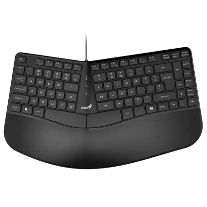 Ergonomska tastatura Genius KB-700 USB YU Crna  - 1