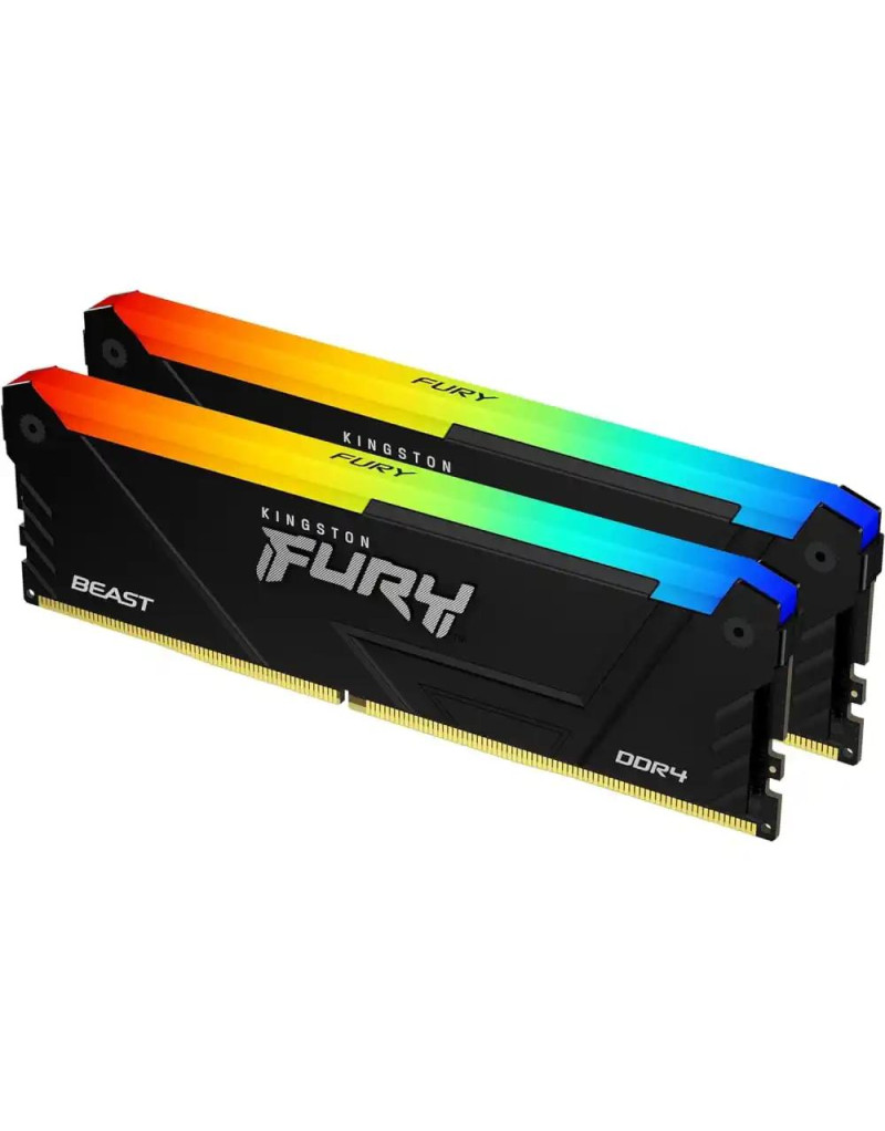 Memorija DDR4 32GB-2x16GB- 3200MHz Kingston Beast RGB KF432C16BB2AK2/32 Fury - 1 Memorija DDR4 32GB-2x16GB- 3200MHz Kingston Beast RGB KF432C16BB2AK2/32 Fury - 1