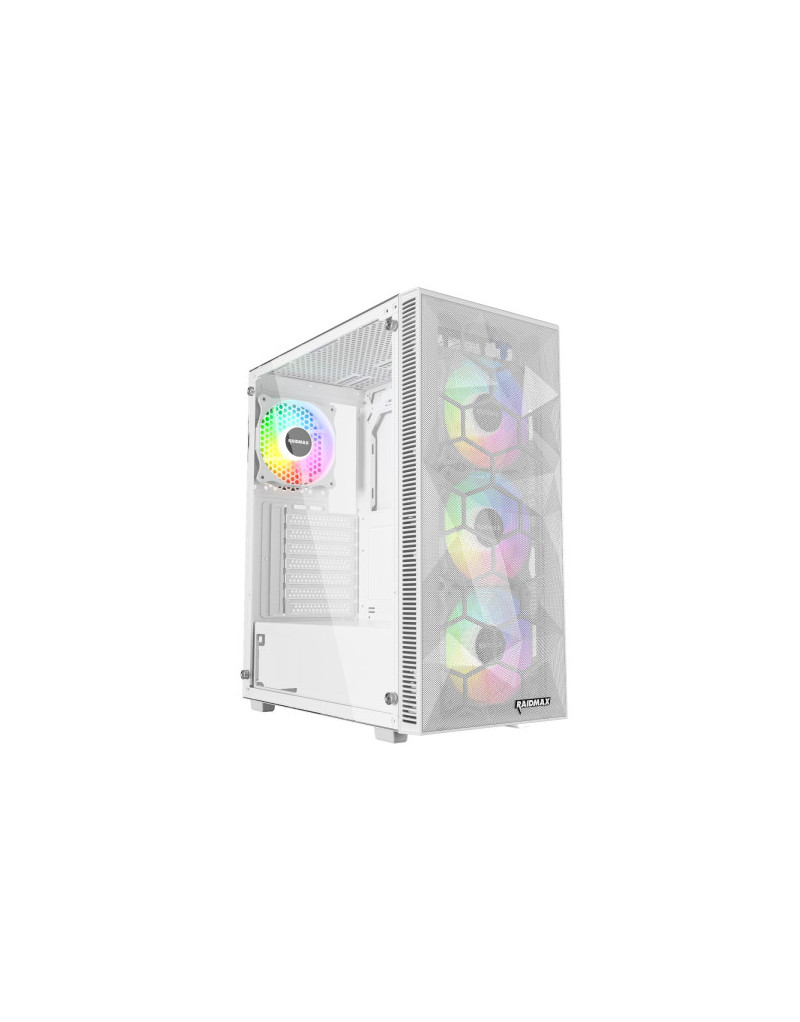 Kuciste Raidmax Talos window/White, 4x 120mm FRGB/650W/RT650RGBW  - 1