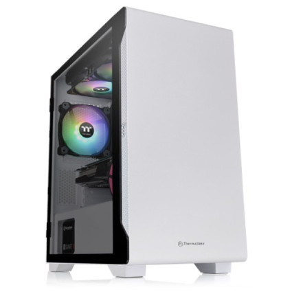 Kućište Thermaltake S100 TG Snow/White/Win/SPCC/Tempered Glass*1/120mm/bez PSU  - 1