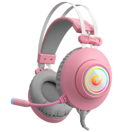 Slušalice sa mikrofonom Rampage RM-K1 PULSAR 7.1 USB + 3.5mm roze  - 1