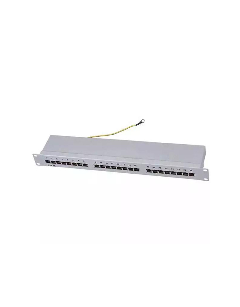  Patch panel 19/1U sa 24 RJ-45 STP kat- 6 Fully Shielded, Krone LSA, držač---  - 1