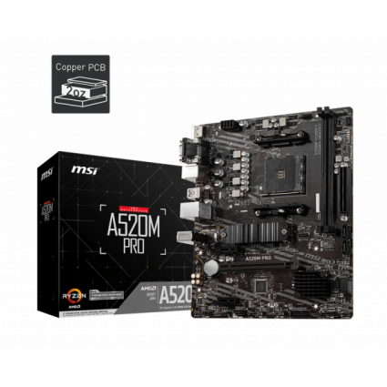 MB AM4 MSI A520M-A PRO  - 1