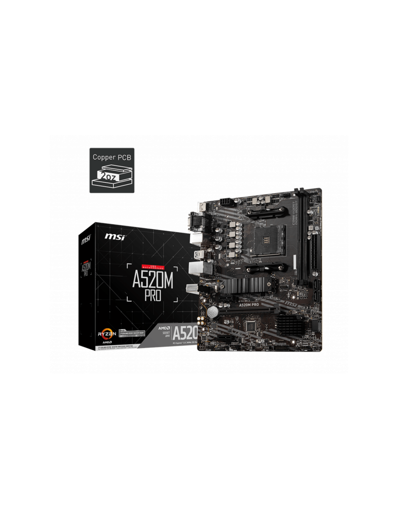 MB AM4 MSI A520M-A PRO - 1 MB AM4 MSI A520M-A PRO - 1