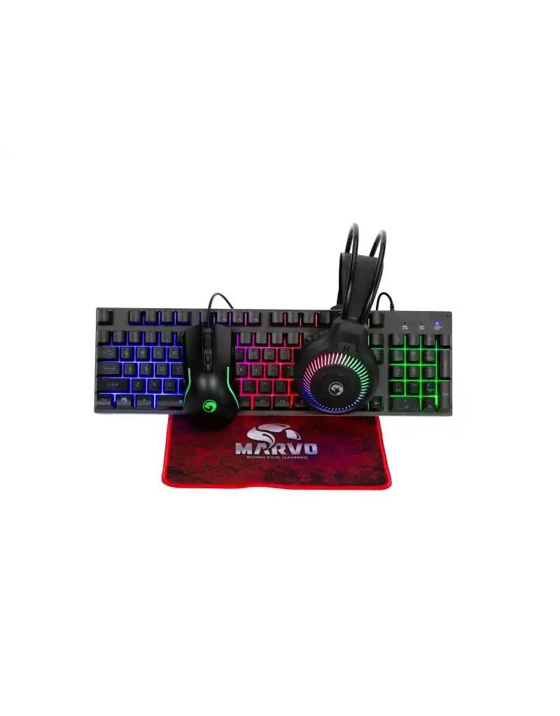 Tastatura + miš + slušalice + podloga Marvo LOOT 40 CM416  - 1