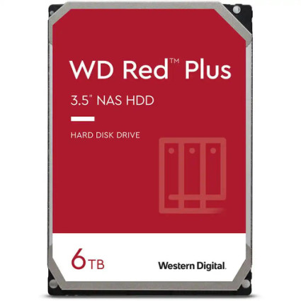Hard disk 6TB SATA3 Western Digital Caviar 256 MB WD60EFPX Red Plus  - 1