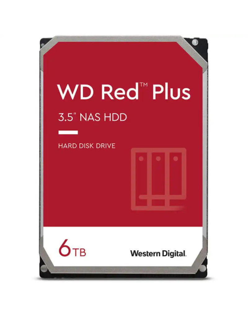 Hard disk 6TB SATA3 Western Digital Caviar 256 MB WD60EFPX Red Plus  - 1