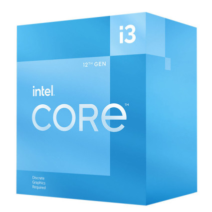 CPU s1700 INTEL Core i3-12100F 4-Core 3.30GHz (4.30GHz) Box  - 1
