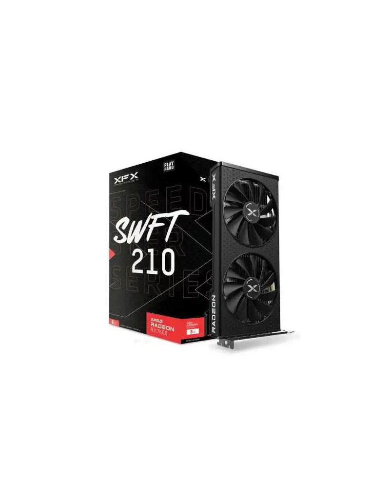 Grafička kartica XFX AMD Radeon RX 7600 8GB SPEEDSTER SWFT 210 Core - 1 Grafička kartica XFX AMD Radeon RX 7600 8GB SPEEDSTER SWFT 210 Core - 1