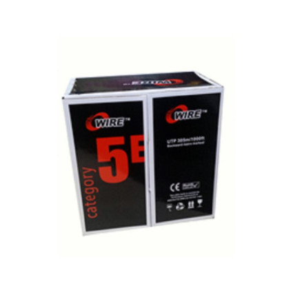 LAN UTP kabl OWIRE Cat5E Solid/CCA/0,5mm/Sivi/305m  - 1